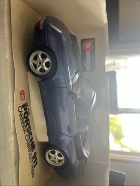 Porsche Design Blue Porsche 911 Carrera Cabriolet Model Car